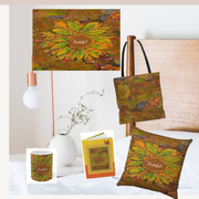 Gold, Orange Hues - Fall-Inspired Wall Art Print - "Grateful" Collection