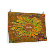 Gold, Orange Hues - Fall-Inspired Wall Art Print - "Grateful" Collection